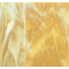 Bullseye glass 2137-030 medium amber, white 3 mm