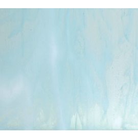 Bullseye glass 2218-030 aqua blue tint, white 3 mm