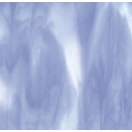 Bullseye glass 2304-000 white, lavender blue opal 3 mm
