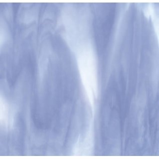 Bullseye glass 2304-000 white, lavender blue opal 3 mm
