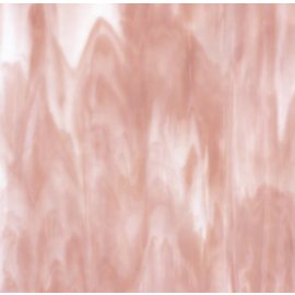 Bullseye glass 2305-000 white, salmon pink opal 3 mm