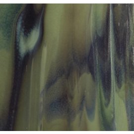 Bullseye glass 3212-030 olive green opal, forest green, deep brown 3 mm