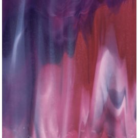 Bullseye glass 3334-030 cranberry pink,gold purple, white 3 mm
