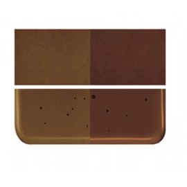 Bullseye glass 1109-050 dark rose brown, thin 2 mm