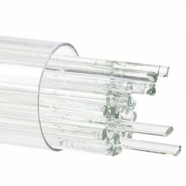 Bullseye glass 1009 - 2mm Stringers - reactive ice clear
