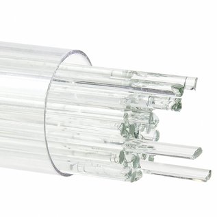 Bullseye glass 1009 - 2mm Stringers - reactive ice clear