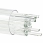 Bullseye glass 1009 - 2mm Stringers - reactive ice clear