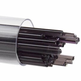 Bullseye glass 1129 - 2mm Stringers - charcoal gray