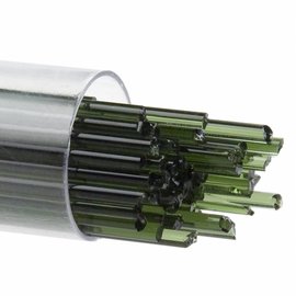 Bullseye glass 1141 - 2mm Stringers - olive green