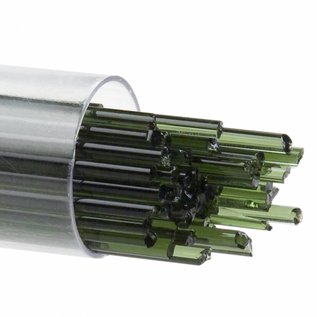 Bullseye glass 1141 - 2mm Stringers - olive green