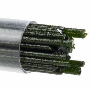 Bullseye glass 1412 - 2mm light aventurine green stringers