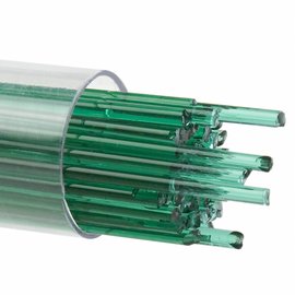 Bullseye glass 1417 - 2mm emerald green stringers