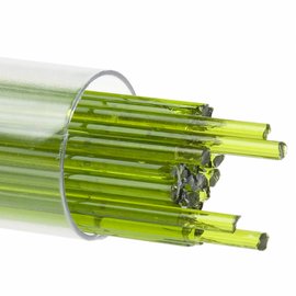 Bullseye glass 1426 - 2mm spring green stringers