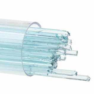 Bullseye glass 1808 - 2mm Stringers - aqua blue tint