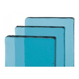 Bullseye glass 1808-065 billet aqua blue tint