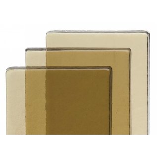 Bullseye glass 1819-065 billet brown topaz tint