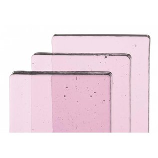 Bullseye glass 1821-065 Billet - erbium pink tint