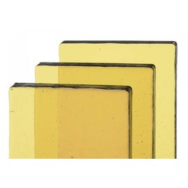 Bullseye glass 1827-065 Billet - light amber tint