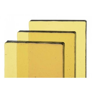 Bullseye glass 1827-065 Billet - light amber tint