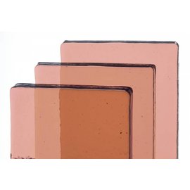 Bullseye glass 1834-065 Billet - coral orange tint