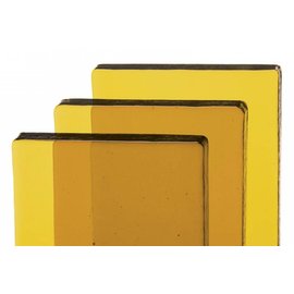 Bullseye glass 1837-065 Billet - medium amber tint