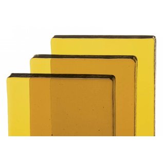 Bullseye glass 1837-065 Billet - medium amber tint