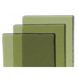 Bullseye glass 1877-065 Billet - olivine tint