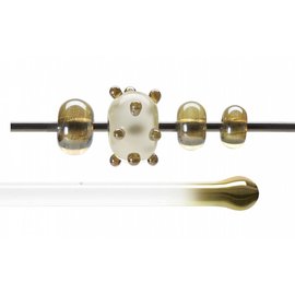 Bullseye glass 1701-576  Rod -amber lustre