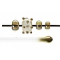 Bullseye glass 1701-576  Rod -amber lustre