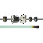 Bullseye glass 1717-576 Rod -copper green lustre
