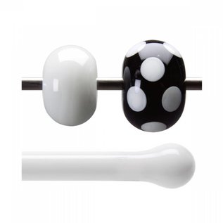 Bullseye glass 0013-576 Rod -opaque white