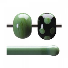 Bullseye glass 0017-576 Rod -mineral green opaque