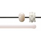 Bullseye glass 0034-576 Rod -light peach cream opaque