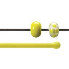 Bullseye glass 0120-576 Rod -canary yellow opaque