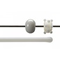 Bullseye glass 0132-576 Rod -driftwood gray opaque