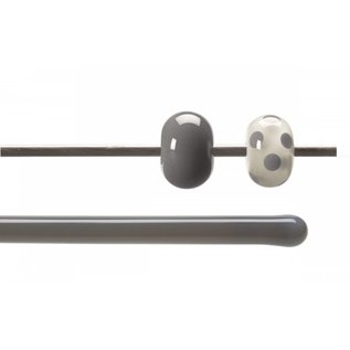 Bullseye glass 0136-576 Rod -deco gray opaque