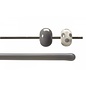 Bullseye glass 0136-576 Rod -deco gray opaque