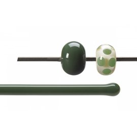 Bullseye glass 0141-576 Rod -dark forest green opaque