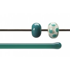 Bullseye glass 0144-576 Rod -teal green opaque