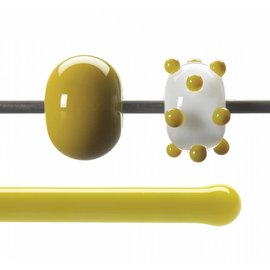 Bullseye glass 0227-576 Rod -golden green opaque