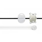 Bullseye glass 0243-576 Rod -translucent white opaque