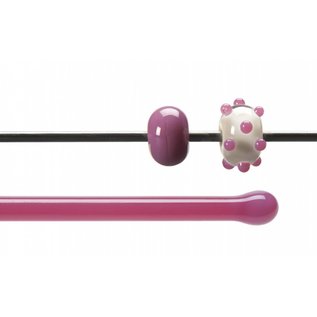 Bullseye glass 0301-576 Rod -pink opaque