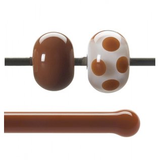 Bullseye glass 0309-576 Rod -cinnabar opaque