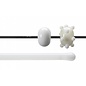 Bullseye glass 0313-576 Rod -dense white opaque
