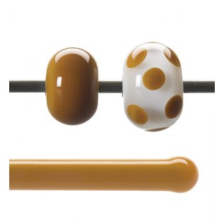 Bullseye glass 0337-576 Rod -butterscotch opaque