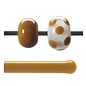 Bullseye glass 0337-576 Rod -butterscotch opaque