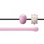 Bullseye glass 0421-576 Rod -petal pink opaque