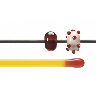 Bullseye glass 1022-576 Rod -red orange