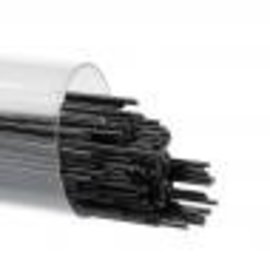 Bullseye glass 0101 - 0.5 mm Stringers - stiff black stringers