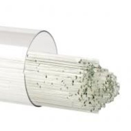 Bullseye glass 1009 - 0.5 mm reactive ice clear transparant stringers